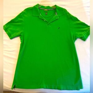 Nautica Green Polo Shirt Classic Design